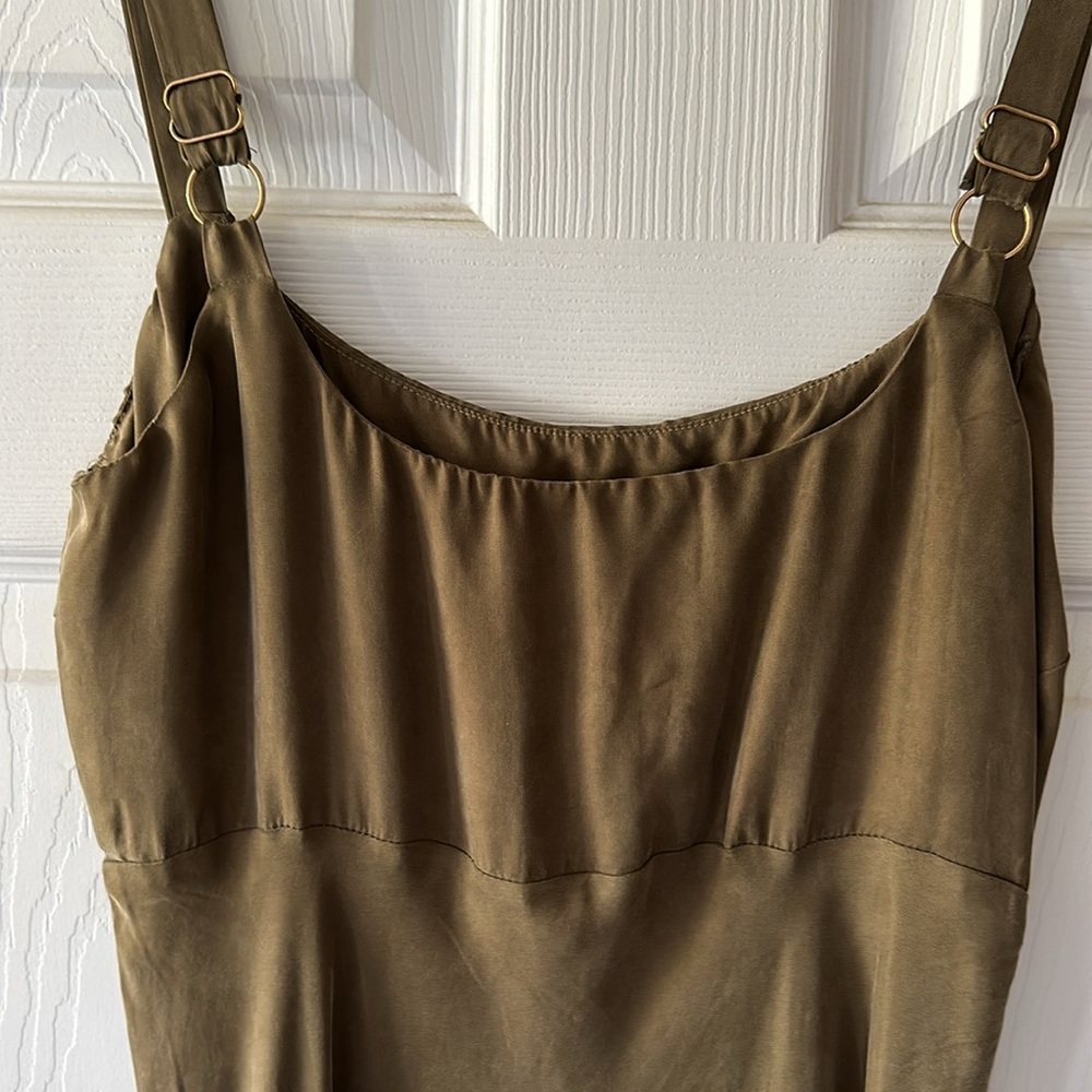Dish Olive Maxi Slip Dress 4